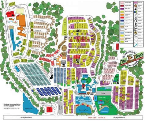 Park Map Of Jellystone Park Warrens | Family RV Camping Wisconsin