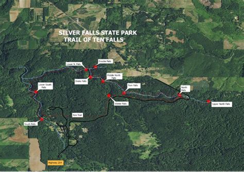 Silver Creek Falls Oregon Map by Brian Murray | Avenza Maps