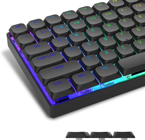 XVX Low Profile Keycaps -Black Keycaps, Shine Through Keycaps, 118 Keys Double Shot PBT Keycaps ...