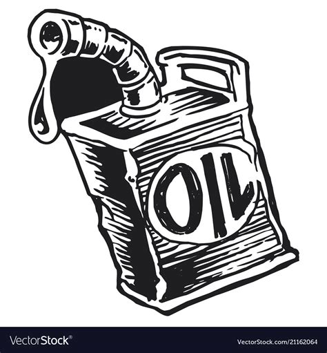 Vintage oil can Royalty Free Vector Image - VectorStock