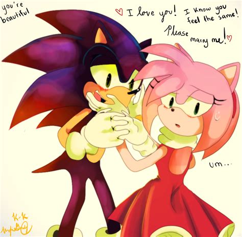 .:Sonic and Amy:. - Sonic and Amy Fan Art (29284297) - Fanpop