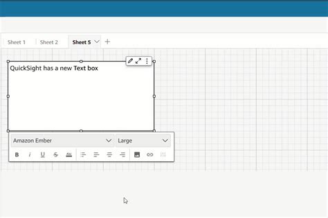 Add text boxes to your Amazon QuickSight analysis | Noise