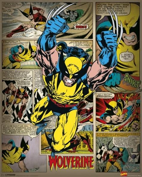 MARVEL COMICS – wolverine retro Póster, Lámina | Compra en Posters.es