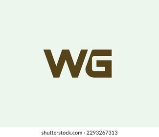 Wg Logo Design Vector Template Stock Vector (Royalty Free) 2293267313 | Shutterstock