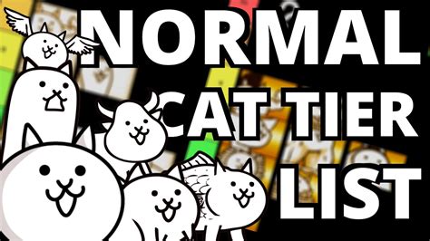 The Battle Cats - Normal Cat Tier List - YouTube