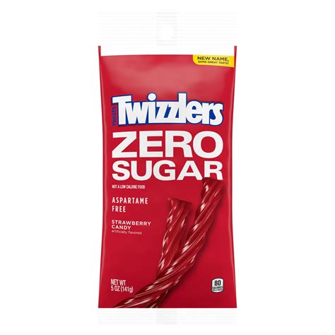 TWIZZLERS, Twists Strawberry Flavored Sugar Free Chewy Candy, Low Fat, 5 oz, Bag - Walmart.com ...