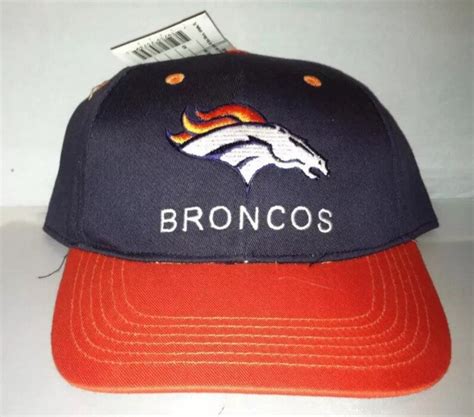 Vintage Denver Broncos Snapback hat cap rare 90s nwt NFL | Etsy