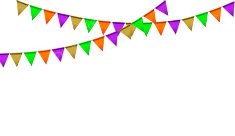 Colourful Festive Birthday Bunting Pennants, Festive, Birthday, Bunting PNG and Vector with ...