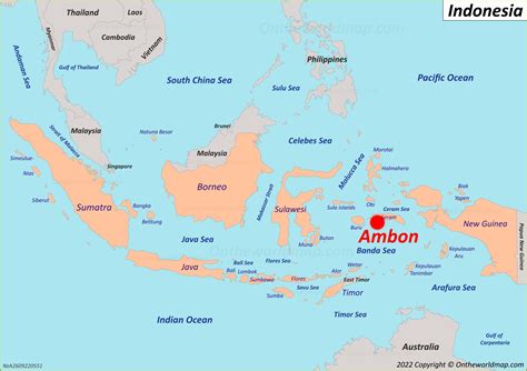 Ambon Map | Indonesia | Detailed Maps of Ambon City and Island