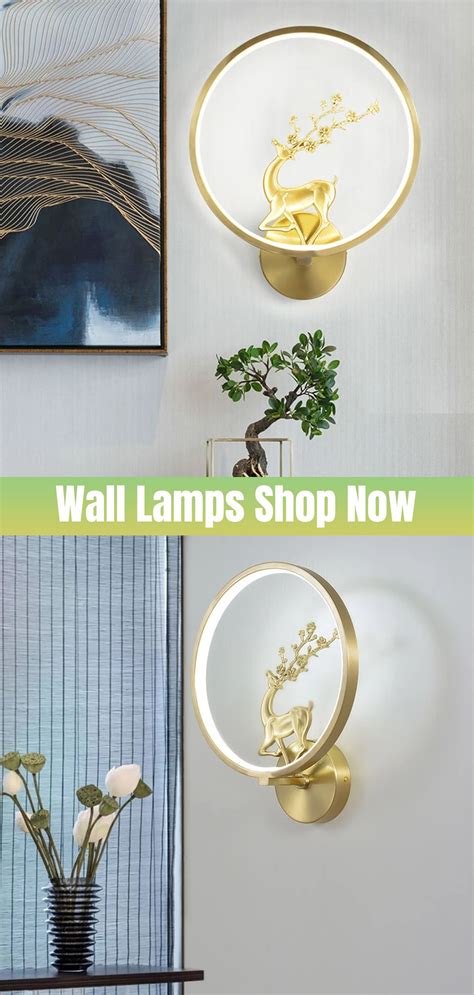 Copper Wall Lamp Living Room Bedroom Bedside Lamp Simple Aisle Copper Wall Lamp | Wall lamp ...