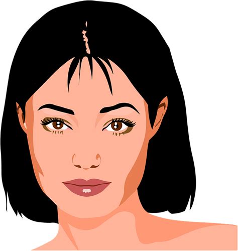 Free illustration: Woman, Dark Hair, Portrait, Young - Free Image on Pixabay - 1089411