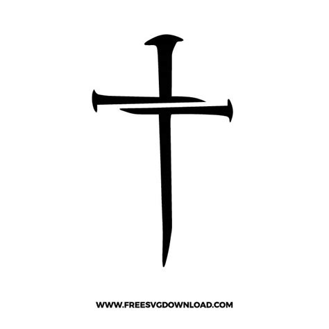 Nail Cross SVG & PNG free Christian cut files | Free SVG Download