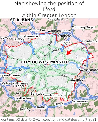 Where is Ilford? Ilford on a map