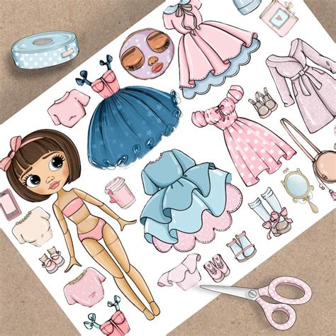 Printable Paper Doll Blythe With Clothes Digital PDF Instant Download ...