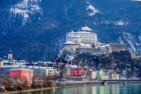 Fortress of Kufstein. stock image. Image of station - 140677119