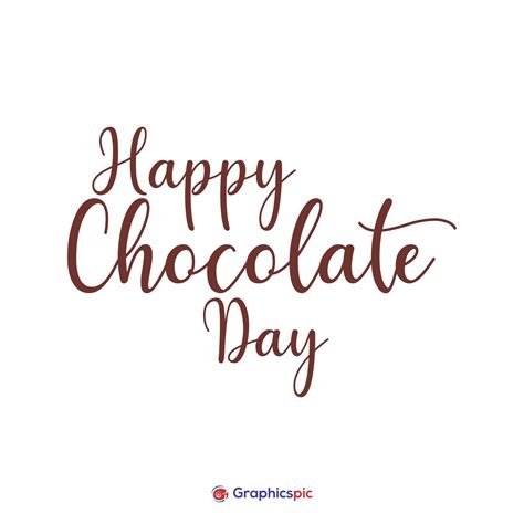 Theme of chocolate day February 9 typography post design - free vector - Graphics Pic