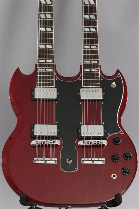 2001 Gibson Custom Shop EDS-1275 Sg Double-Neck Heritage Cherry Electr ...