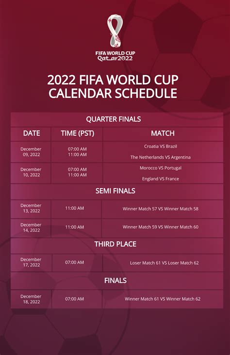 Free FIFA World Cup 2022 Calendar Poster Template - Edit Online ...