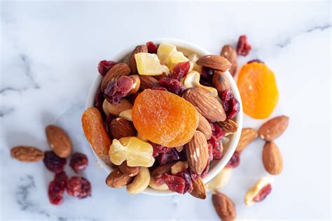 healthy snack: mixed nuts and dried fruits - Rising Tide Natural Market