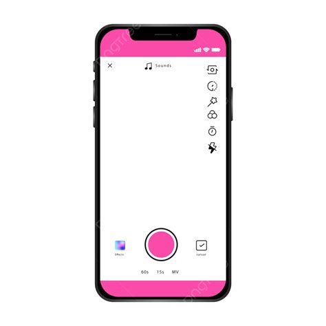 Tiktok App Interface Template, A Icons, Tiktok, Tok PNG and Vector with ...