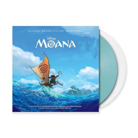 Moana Exclusive Original Soundtrack Light Blue & Clear Vinyl 2LP Record – Vinceron