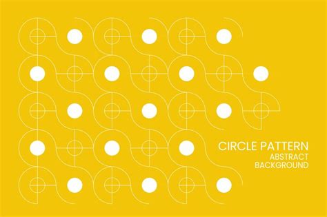 Premium Vector | Circle pattern yellow abstract background