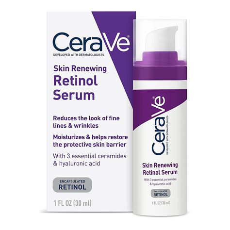 CeraVe Anti Aging Retinol Serum | Cream Serum for Smoothing Fine Lines and Skin Brightening ...