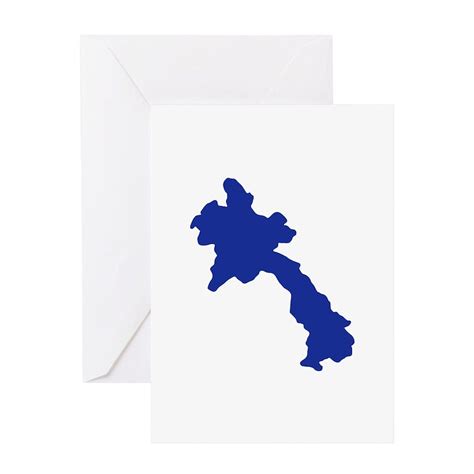 laos_map Greeting Card Laos Greeting Card | CafePress