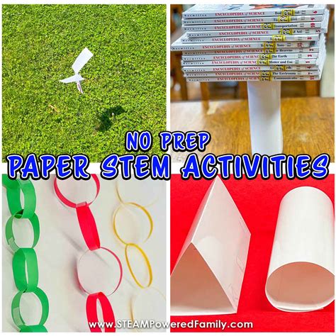 Easy No Prep STEM Activities with Paper