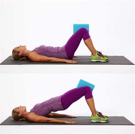 Bridge With Block | Best Butt Exercise on the Floor | POPSUGAR Fitness Photo 2