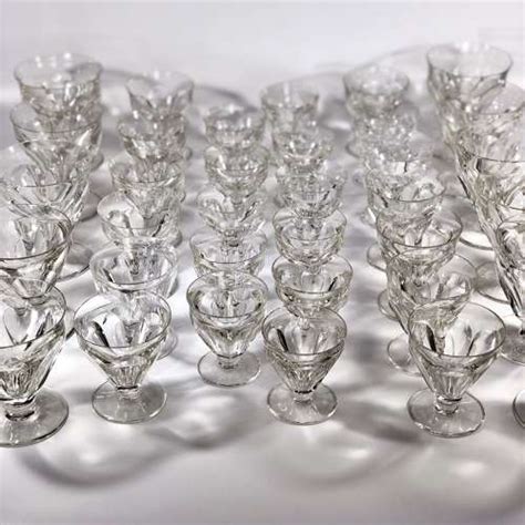 35 Vintage Baccarat crystal drinking glasses