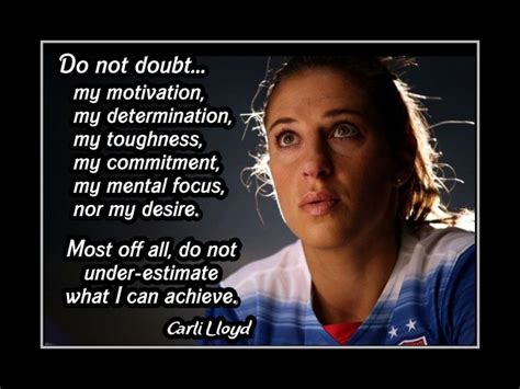 Carli Lloyd Inspirational Poster 'Under-estimate' - Soccer | Carli ...