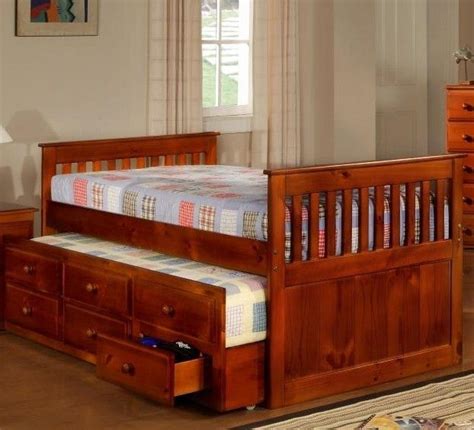 Solid Wood twin captain's bed w/ trundle and storage in Houston children's furniture | Kids ...