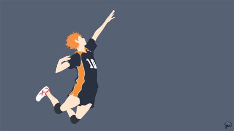 Hinata Shouyou (Haikyuu!!) Minimalist Wallpaper by greenmapple17 on DeviantArt