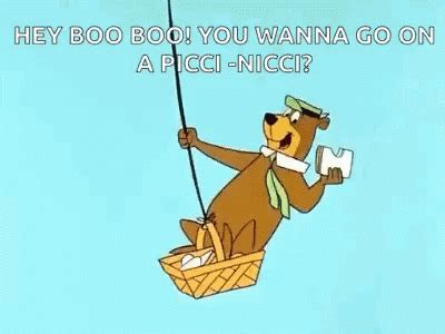 Yogi Bear Hey Boo Boo Picnic Basket GIFs | Tenor