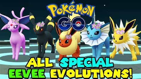 Flower Crown Eevee Pokemon Go Evolutions | Best Flower Site