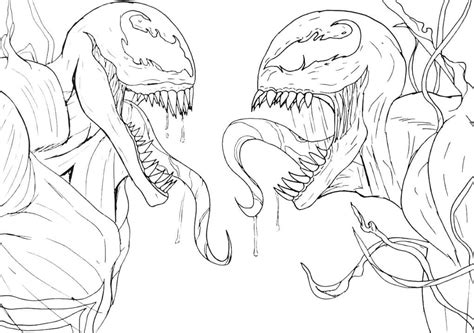 Carnage and Venom coloring page - Download, Print or Color Online for Free