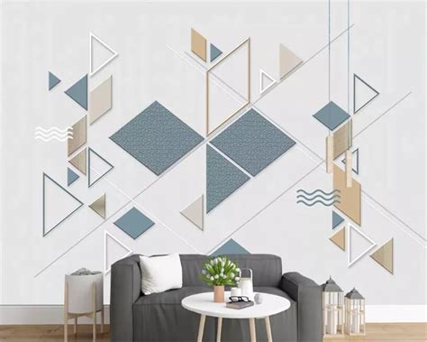 Mural Simple geometric wallpaper - Wallpaper Canada