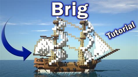 Minecraft Tutorial: How to Make a Boat/Ship (Trade Brig) - YouTube | Minecraft tutorial ...