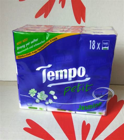 TEMPO Petit Pocket Tissue Paper 18 mini packs handkerchiefs Jasmine ...