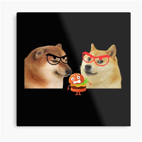 "Cheemsburger memes cheems" Metal Print for Sale by mikoala50 | Redbubble