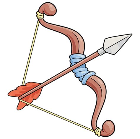 How to Draw a Bow and Arrow - Really Easy Drawing Tutorial