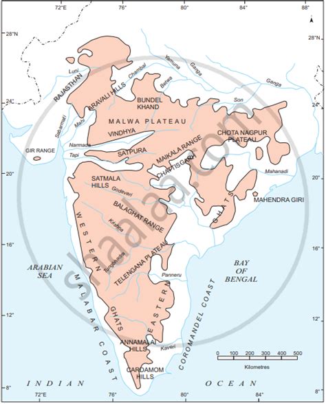 The Peninsular Indian Plateau | Shaalaa.com