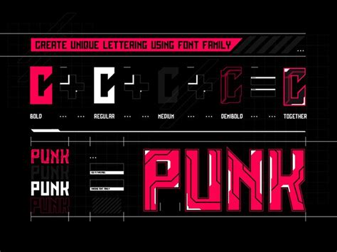 Cyber Grotesk. How to use | Graphic design fonts, Cyberpunk design, Modern lettering