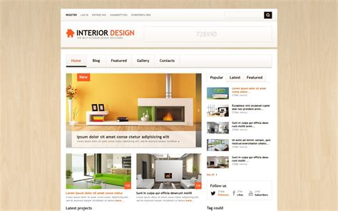 Interior Design Responsive WordPress Theme - TemplateMonster