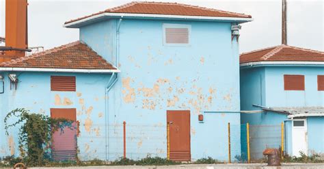 Blue Concrete House · Free Stock Photo