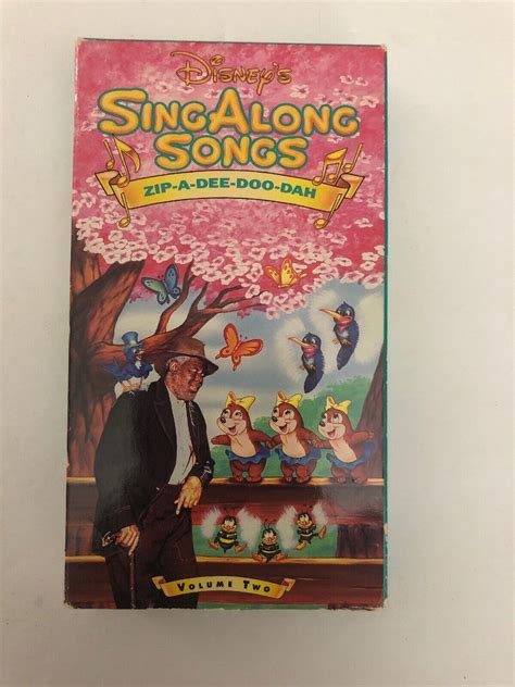 DISNEY SING ALONG SONGS ZIP-A-DEE-DOO-DAH SONGS OF THE SOUTH VHS VOLUME ...