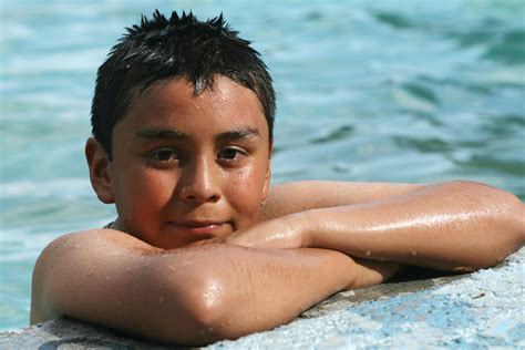 Boy In Pool Free Stock Photo - Public Domain Pictures