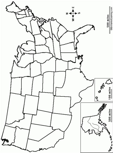 usa map outline Map of usa outline with states - WorldMap US