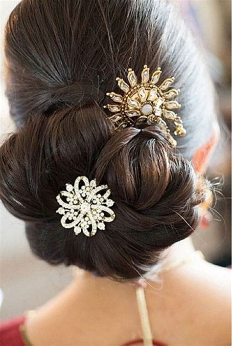 Indian Bridal Bun Hairstyles - Indian Beauty Tips